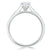 Heart Cut Lab Diamond Engagement Ring, Classic Style