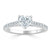 Heart Cut Lab Diamond Engagement Ring, Classic Style