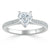 Heart Cut Lab Diamond Engagement Ring, Classic Style