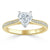 Heart Cut Lab Diamond Engagement Ring, Classic Style