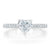 Heart Cut Lab Diamond Engagement Ring, Classic Style