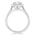 Heart Cut Lab Diamond Halo Engagement Ring