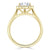 Heart Cut Lab Diamond Halo Engagement Ring