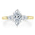 Marquise Cut Lab Diamond 3 Stone Engagement Ring