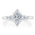 Marquise Cut Lab Diamond 3 Stone Engagement Ring