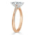 Marquise Cut Lab Diamond Engagement Ring, Classic Style
