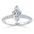 Marquise Cut Lab Diamond Engagement Ring, Classic Style