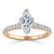 Marquise Cut Lab Diamond Engagement Ring, Classic Style