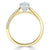 Marquise Cut Lab Diamond Engagement Ring, Classic Style