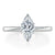 Marquise Cut Lab Diamond Engagement Ring, Classic Style