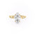 Marquise Cut Lab Diamond Engagement Ring, Twig Design