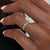 Marquise Cut Lab Diamond Engagement Ring, Twig Design