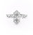 Marquise Cut Lab Diamond Engagement Ring, Twig Design