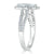 Marquise Cut Lab Diamond Halo Engagement Ring, Tiffany Style