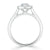 Marquise Cut Lab Diamond Halo Engagement Ring, Tiffany Style