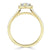 Marquise Cut Lab Diamond Halo Engagement Ring, Tiffany Style