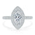 Marquise Cut Lab Diamond Halo Engagement Ring, Tiffany Style
