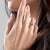 Marquise Cut Lab Diamond With Hidden Halo And Side Stones