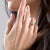Marquise Cut Lab Diamond With Hidden Halo And Side Stones