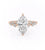 Marquise Cut Lab Diamond With Hidden Halo And Side Stones