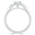 Oval Cut Lab Diamond 3 Stone Engagement Ring