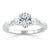 Oval Cut Lab Diamond 3 Stone Engagement Ring