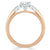 Oval Cut Lab Diamond 3 Stone Engagement Ring