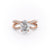 Oval Cut Lab Diamond Criss-Cross Design