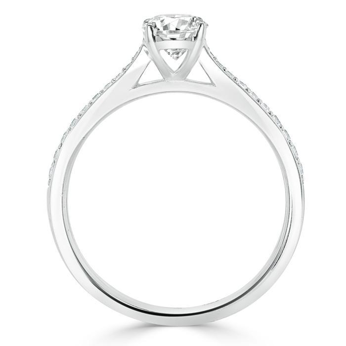 Oval Cut Lab Diamond Engagement Ring, Classic Style