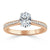 Oval Cut Lab Diamond Engagement Ring, Classic Style