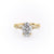 Oval Cut Lab Diamond Engagement Ring, Vintage Design