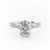 Oval Cut Lab Diamond Engagement Ring, Vintage Design