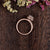 Oval Cut Lab Diamond Engagement Ring, Vintage Halo Design