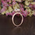 Oval Cut Lab Diamond Engagement Ring, Vintage Halo Design