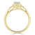 Oval Cut Lab Diamond Engagement Ring, Vintage Style