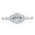 Oval Cut Lab Diamond Engagement Ring, Vintage Style