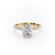 Oval Cut Lab Diamond Engagement Ring With Side Stones