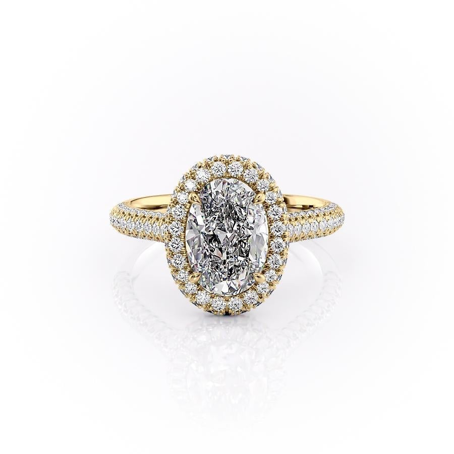 Oval Cut Lab Diamond Full Set