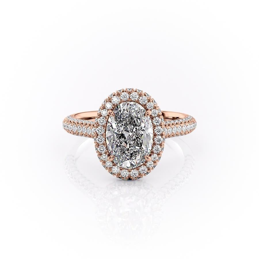 Oval Cut Lab Diamond Full Set