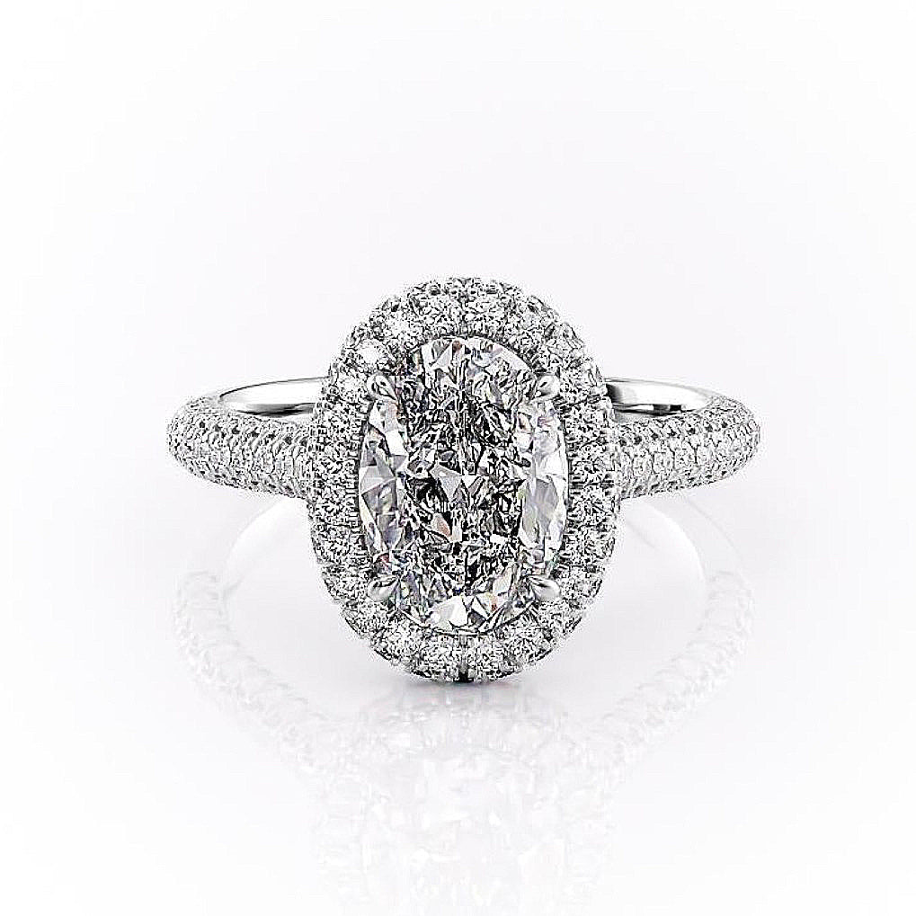 Oval Cut Lab Diamond Full Set