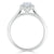 Oval Cut Lab Diamond Halo Engagement Ring