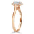 Oval Cut Lab Diamond Halo Engagement Ring