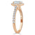 Oval Cut Lab Diamond Halo Engagement Ring, Tiffany Style