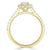 Oval Cut Lab Diamond Halo Engagement Ring, Tiffany Style