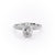 Oval Cut Lab Diamond Pavé Set Shoulders With Hidden Halo