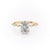 Oval Cut Lab Diamond Ring, Delicate Vintage Style