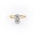 Oval Cut Lab Diamond Ring With Hidden Halo