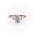 Oval Cut Lab Diamond Shoulder Set Ring Vintage Design