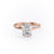 Oval Cut Lab Diamond Twisted Shoulder Set Ring With Hidden Halo