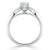 Pear Cut Lab Diamond Engagement Ring, Classic 3 Stone